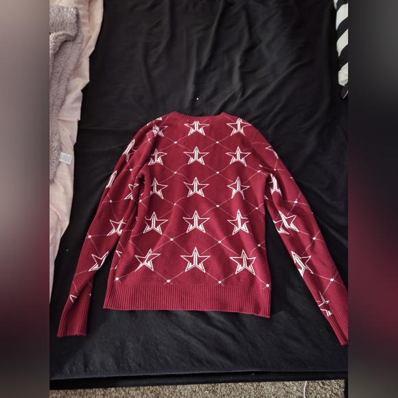 Jeffree Star Unisex Burgundy Ugly Christmas Sweater (S)(NWOT)(DEADSTOCK) - Picture 4 of 4
